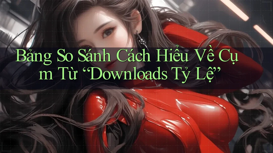 Bảng So Sánh Cách Hiểu Về Cụm Từ “Downloads Tỷ Lệ”