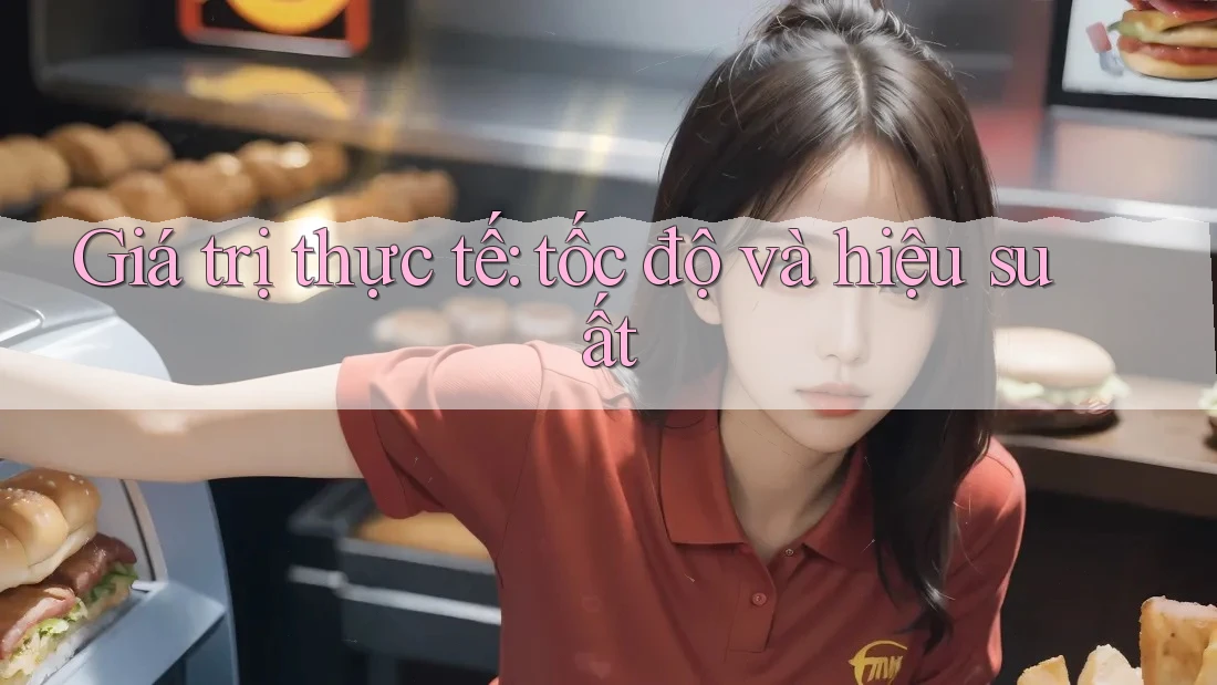 Giá trị thực tế: tốc độ và hiệu suất Giá trị thực tế: tốc độ và hiệu suất
