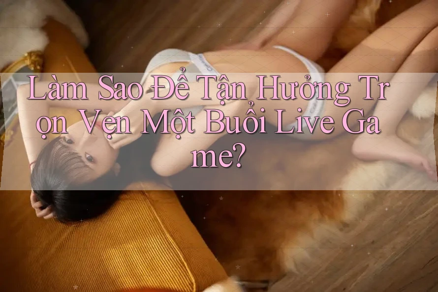 Làm Sao Để Tận Hưởng Trọn Vẹn Một Buổi Live Game?
