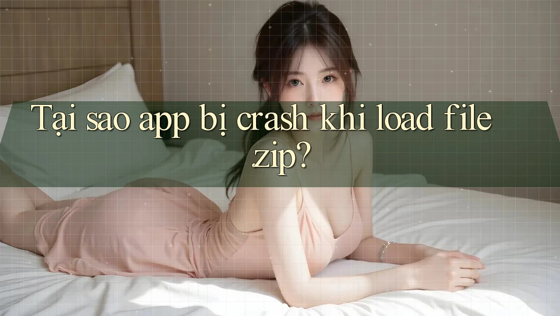 Tại sao app bị crash khi load file. zip?